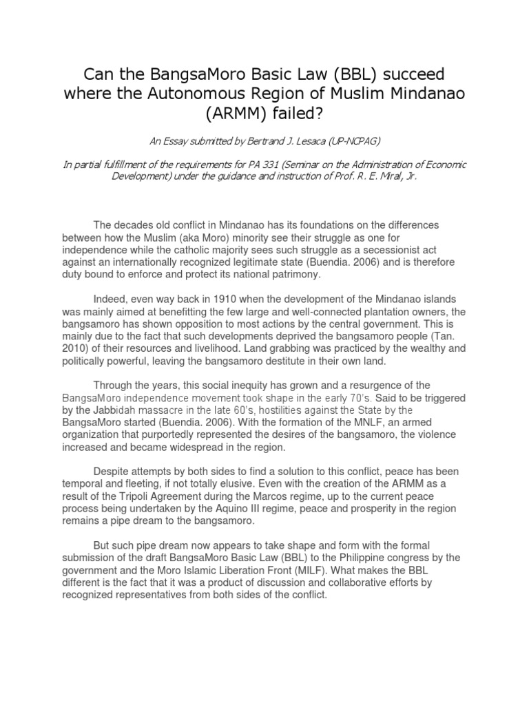 bangsamoro basic law essay tagalog bangsamoro basic law essay tagalog